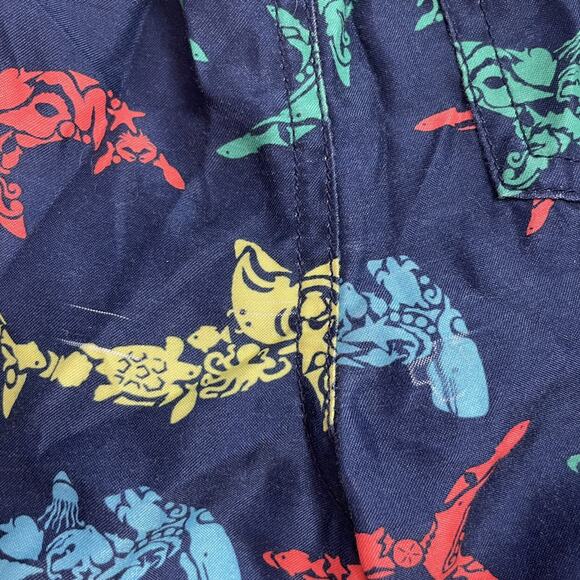 Lands End Shark Swim Trunks 3t - Picture 3 of 4